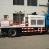 Truck-mounted concrete pump