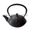 700ml cast iron teapot with dragonfly pattern design