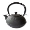 450ml cast iron teapot with maple leaf pattern design