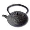 480ml cast iron teapot with Chinese knot patter design