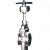 Bevel gear fixed guide plate valve with diversion hole, import flat gate valve, plate gate valve imp
