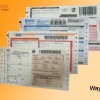 Paper printing, bar codes, electronic monitoring code, courier materials