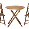 Folding bamboo chair  and table
