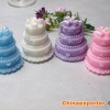 wedding cake candle ,wedding gift candles with four-color