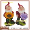 Polyresin gnomes bird feeder 