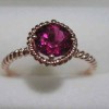 18k rose gold jewelry,garnet ring,fine jewelry