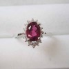 14k white gold jewelry,ruby ring,fine jewelry