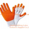 10g cotton latex crinkle working safety gloves