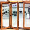 China aluminum wooden bi folding door