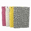 leopard printing pu case for ipad 2