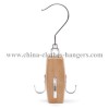 Wooden 4 Hooks Spinning Belts Hanger