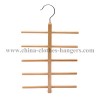 Wooden Tie & Belts Hanger with Ten Holders