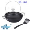 Senior Non-stick Cast Iron Pan with Glass Lid (HD-N06)