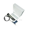 PCIe to dual PCI card adapter, pci express to external 2 pci slot adapter with enclosure