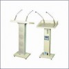 audio podium,smart podium,lectern with two gooseneck microphone,lecterns