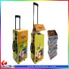 paper trolley display / corrugated carton display trolley / luggage trolley box
