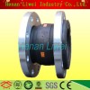 Flanged rubber expansion joint