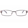 Brown 6641 Full Rim Rectangle Metal-Stainless Steel/PC Glasses