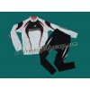 2010 Scott Team White Cycling Long Sleeve Jersey and Pants Set