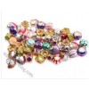 Mixed Color Zincy Alloy Large hole beads with Enamel 006