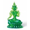 Crystal Glass Liuli Vajrayana Buddha Statue: Tara Verde , Green Tara H28