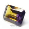 High Quality Natural Octagon Shape Hydrothermal Ametrine Quartz Stone Wholesale Price