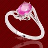 China Supplier Oval Shape Pink Quartz Gold Jewelry Ring Wholesale Price