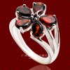 2014 China Supplier Fashion Best Price 925 Sterling Silver Jewelry Ring With Red Agate Wholesale