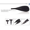 3k weave carbon fiber paddle blade ,with glossy surface finish
