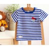 Yarn dye striped t shirt for children