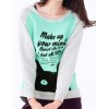 Round neck contrast sweatshirt wholesale China