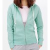 100%slubbed french terry plain hoody for girl