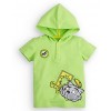 Fashion design short sleeves t shirt with hoodie for Children
