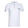 Man collar stand polo t shirt