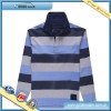 Mens striped long sleeve polo shirt