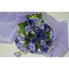 Purple Stripe Organza