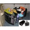 Three Compartment durable foldable storage Car Organizer Bag for Trunk