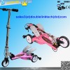 new styles kids toy folding double pedals scooter