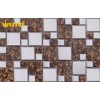 Acid - resistant Electroplating Backsplash Mosaic Glass Wall Tiles For Kitchen