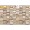 Non Deformation Iridescent Crackled Glass Mosaic Tile For Interior And Exterior