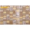 Home Gold And Stone Iridescent Glass Mosaic Tile With Heat Resistant