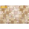 Broken Iridescent Glass Mosaic Tile , Seashell Glass Mosaic Tile For Living Room