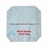 Chemicals Packaging Laminated Block Bottom Valve Bags , PP Film Coated Bags