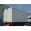 Portable Prefabricated Flat Pack Steel Containers For Storage With PU , Rock Wool