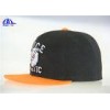 Flat Embroidery Logo Snapback Baseball Hats and Caps with 15% Wool 85% Acrylic