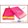 Fancy Jewellery Packaging Boxes For Valentine Gift, Pink Rigid Paper Gift Packaging Boxes