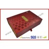 Elegant Handmade Hot stamping Red Gift Packaging Box , Custom Offset Printed Gift Packaging Box