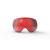 TPU Revo Green Red Snowboarding Goggles with Flexible Lens and Strap