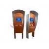 Cash Bill Payment Outdoor Touch Screen Kiosk With Hood Credit Card Reader