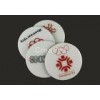 SGS Approved Custom Cork Coasters , CMYK Round Wooden Coasters For Drinks